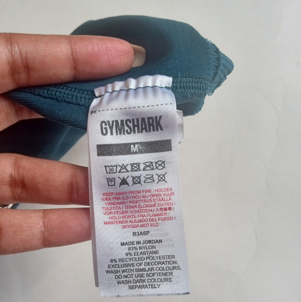 Gymshark Vital Seamless High-waisted Green Leggings 7/8 Length - Picture 6 of 6
